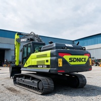 Nouvelle pelle sur chenilles robuste NSW230 23T avec pompe Kawasaki K3V, réservoir de carburant de 350 L, profondeur de fouille de 6,6 m et portée de 9,9 m