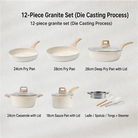 Accessoires de cuisine, ensemble d'ustensiles de cuisine en silicone 15 pièces, résistant à la chaleur, manche en bois, sans BPA, couvercle de casserole antiadhésif, gadgets de cuisine
