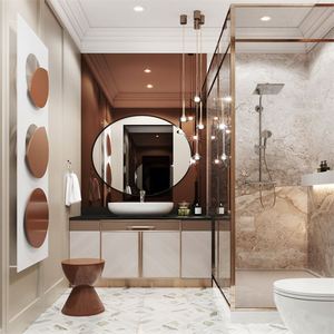 Bán buôn phòng tắm Glass Vanity cho tàu Top tích hợp bồn rửa - Product Image 6