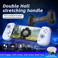 Control Inalámbrico D8pro, Joystick para Teléfono, Empuñadura Extensible, para Juegos Móviles en Android, IOS y PC