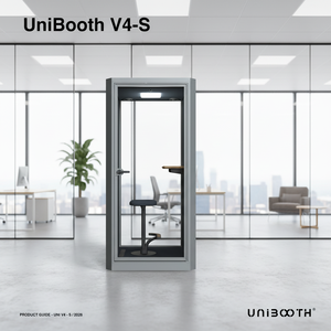 UNIBOOTH - Cabinas de Oficina Insonorizadas Multifuncionales y Duraderas, Diseño Moderno, Privacidad Móvil, Ventilación y Luz, Sala Acústica Silenciosa - Product Image 2