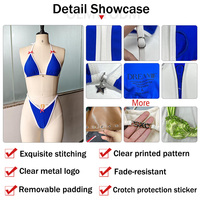 Op maat gemaakte bikinibedrijven voor merken: hoogwaardige bedrukte logo badkleding, dames strandkleding