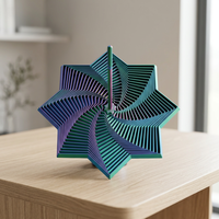 Jouet anti-stress en spirale imprimé en 3D en PLA, personnalisable, commandes en gros acceptées, service d'impression 3D en PLA, impression FDM, modèle 3D haute précision