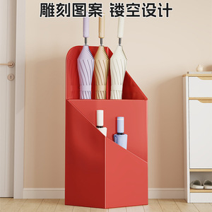 Support de rangement moderne en métal pour parapluies avec bac de récupération pour usage domestique à la porte - Product Image 5