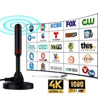 Açık Tv anten 360 derece aktif Dvb-t antenler De iç kapalı Hdtv ücretsiz görünüm dijital Tv anten amplifikatör sinyal