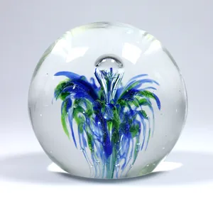 Boule de sphère en verre personnalisée, impression florale sur mesure pour sublimation