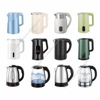 Bouilloire électrique multifonction CE CB ROHS 1800 ml, bouilloire à eau chaude, bouilloire classique en acier inoxydable