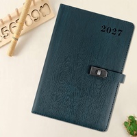 Carnet de notes en cuir de qualité supérieure 2027 - Agenda personnalisable pour l'écriture, les voyages et les affaires