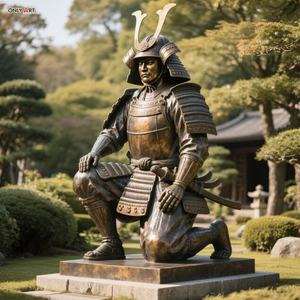 Özel açık Manor bahçe kamu dekor büyük bronz döküm japon heykeli dev klasik japon samuray bronz heykel - Product Image 6