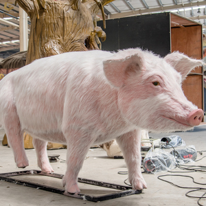 Sgaa47 Chất lượng cao nhà máy tùy chỉnh kích thước lớn trang trại động vật animatronic lợn cho công viên chủ đề - Product Image 2