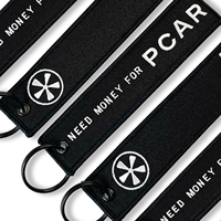 Llaveros Bordados con Logotipo Personalizado de Alta Calidad al por Mayor, Llaveros Tejidos