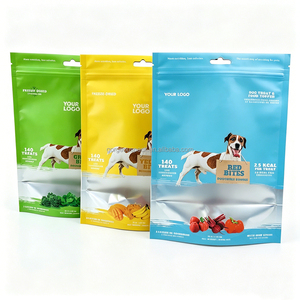 Custom Printed Ziplock Bags Pet Food Stand Up Pouch <b>Plastic</b> <b>Packaging</b> For Dog Treat Package With Window - Product Image 4