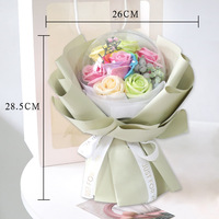 Vente en gros de ballons transparents Bobo, cadeau de graduation, bouquet de roses, fleurs de savon mignonnes, cadeau d'anniversaire, cadeau de la Saint-Valentin pour petite amie