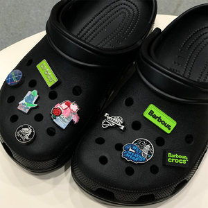 <span class=keywords><strong>Barbour</strong></span> Shoe Charm Set para 9 piezas para una bolsa Asociación Charm Custom Pvc Clog Shoe Charms Pins para chaqueta - Product Image 2