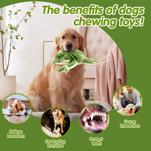 Sıcak satış interaktif gıcırtılı köpek oyuncak peluş vokalizasyon Bite dayanıklı arkadaşı Golden Retriever Jarre Aero Bull <span class=keywords><strong>Pet</strong></span> malzemeleri - Product Image 3