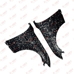 Aile avant en fibre de carbone Z-ART 2024+ pour Ford Mustang, aile avant ventilée pour Mustang, aile à persiennes en fibre de carbone - Product Image 4
