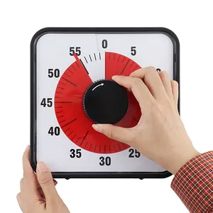 Magnetischer mechanischer Küchen-Timer-60 Minuten visueller Countdown-Timer mit lautem Alarm für Kinder und Erwachsene, die kochen und dämpfen