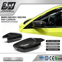 Coques de rétroviseurs latéraux en fibre de carbone sèche style M pour BMW G80 G82 G83 G87 M2 M3 M4 LHD RHD Utilisation S9