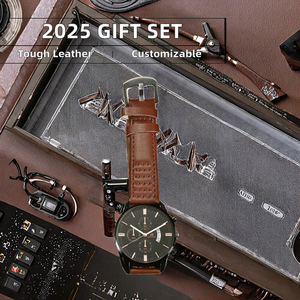 Set regalo di <span class=keywords><strong>san</strong></span> <span class=keywords><strong>valentino</strong></span> da uomo orologio da uomo occhiali da sole cintura portafoglio regalo di natale Set orologio al quarzo <span class=keywords><strong>per</strong></span> gli uomini - Product Image 2