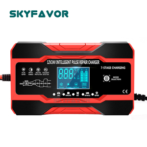 เครื่องชาร์จแบตเตอรี่รถบรรทุก รถจักรยานยนต์ รถยนต์ 12V 24V 10A อัตโนมัติ ชาร์จแบบสมาร์ทพัลส์ ซ่อมแซมแบตเตอรี่ เครื่องชาร์จแบตเตอรี่ GEL AGM LEAD ACID - Product Image 2