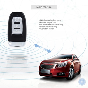 EASYGUARD PKE <b>Car</b> Alarm System with <b>Push</b> Engine Start, Remote Engine Start Keyless Entry - Product Image 2
