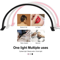 Lampe de Manucure en Demi-Lune pour Nail Art Lampes de Table Anneau en Arc de Bureau Éclairage OEM 48W avec LOGO Personnalisé
