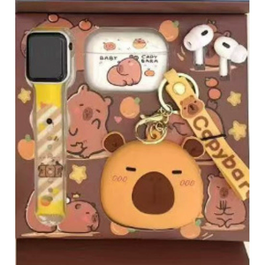 หูฟังไร้สายแบบใส่ในหูลาย<span class=keywords><strong>การ์ตูน</strong></span>คาปิบาร่าน่ารัก พร้อมชุดนาฬิกาและฟิกเกอร์ - Product Image 2