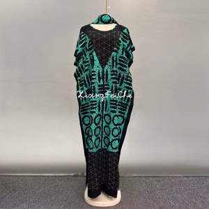 2024 Новое модное свободное повседневное летнее дышащее женское Хлопковое платье с принтом в ближневосточном африканском стиле - Product Image 5