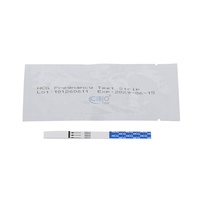 Tira de prueba de embarazo HCG sensible, fiable y fácil de usar, kit de diagnóstico de oro coloidal de un solo paso, certificado CE Clase II, al por mayor