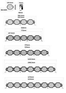 Linkable Off Road <b>Lights</b> Off Road <b>Lights</b> 12V Auxiliary <b>Driving</b> <b>Lights</b> Led - Product Image 6
