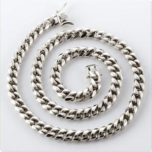 Tùy chỉnh chất lượng cao thép không gỉ 18K mạ vàng xỉn miễn phí không thấm nước Chuỗi vòng cổ cho nam giới - Product Image 1