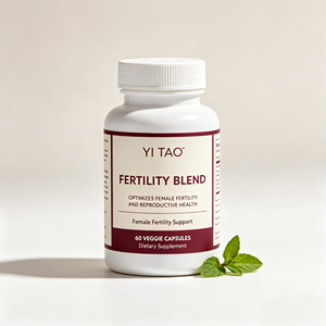 Capsules de mélange de fertilité à marque privée pour le soutien de la santé reproductive féminine, supplément végétal, fabrication OEM, 60 unités - Product Image 1