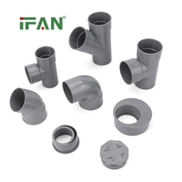 IFAN, fabricant chinois, prix bas, connecteur de tuyau en PVC UPVC, coudes conformes aux normes DIN, raccords en PVC pour la plomberie