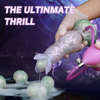 YOCY Dildo innovant pour la ponte avec moule à œufs DIY, ovipositeur à pompe à air, ovipositeur à poussée, dildo creux pour femmes, jouets sexuels