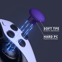 EXtremeRate Manettes analogiques amovibles personnalisées violettes de remplacement pour manette Dualsense Edge PS5