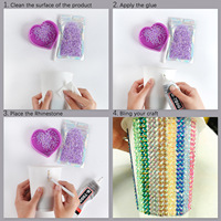 Résine Diamant Fantaisie Fond Plat Diamant DIY Violent Ours 2/3/4/5/6mm Ongles Diamant Strass
