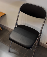 Chaise pliante en métal épaissi, tabouret portable avec dossier, pour la maison, le bureau, les réunions, la formation informatique, chaise de salle à manger électroplaquée