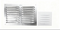 Grille d'aération carrée moderne en acier inoxydable/aluminium pour ventilateur d'extraction mural extérieur d'atelier, durable et facile à installer pour sous-sol