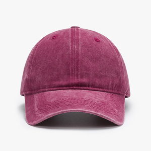 Casquette de baseball pratique en coton bordeaux, couvre-chef confortable et respirant pour hommes et femmes, voyage en plein air, usage quotidien, décontracté, trajets quotidiens - Product Image 1