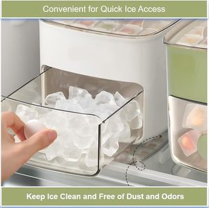 Molde de silicona ecológico de un solo clic para cubitos de hielo congelados rápidamente, fácil de desmoldar para whisky, herramienta para hacer hielo para el hogar. - Product Image 2