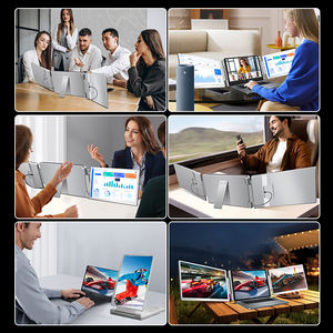 Moniteur portable 15,6 pouces, écran d'affichage pour ordinateur portable, moniteur double écran pour ordinateur portable de 12 à 17 pouces, FHD, pour le commerce - Product Image 5