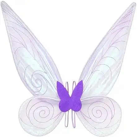 Fairy Butterfly Wings Dress Up Sparkling Sheer Angel Wings Halloween Costume Fairy Wings for Girls Kids