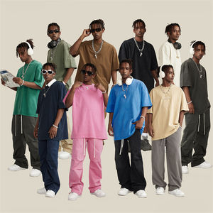 Diseño de logotipo personalizado lavado ácido Vintage camiseta Streetwear hombres Unisex Hip Hop peso pesado 275gsm 100% algodón gráfico camiseta - Product Image 3