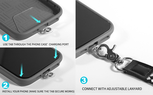 Sangle de cou réglable personnalisée en polyester tressé anti-perte pour téléphone portable - Product Image 6