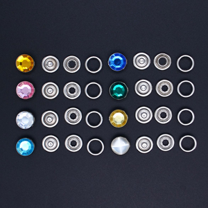 Mô Hình Nút Biểu Tượng Tùy Chỉnh <span class=keywords><strong>Prong</strong></span> Snap Nút Chất Lượng Cao <span class=keywords><strong>Rhinestone</strong></span> Cho Quần Áo Vòng Kim Loại Mới Thời Trang Brass May Mặc Mạ - Product Image 1