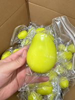 Ballon anti-stress en PVC souple à changement de couleur, à remontée lente, en forme de mangue, pour le marché de gros d'Asie et d'Afrique