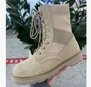 Bottes de désert en cuir de vachette suédé TSB096, bottes d'entraînement pour hommes, chaussures de sport d'extérieur - Product Image 1