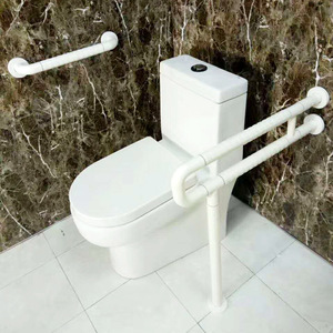 Barre d'appui murale avec poignées antidérapantes, main courante droite de 30 cm pour la sécurité des toilettes - Product Image 2