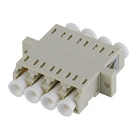 Adaptor Serat Optik Dual-Core Quad 1550nm Single Multi Mode Simplex LC UPC OM1 OM2 OM3 OM4 OM5