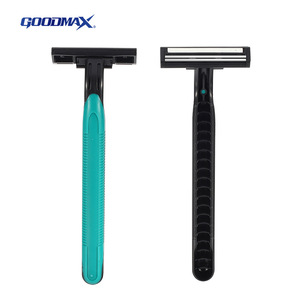 Rasoir jetable Goodmax à triple lame en acier inoxydable importé, entièrement lavable à l'eau, rasoir portable - Product Image 1